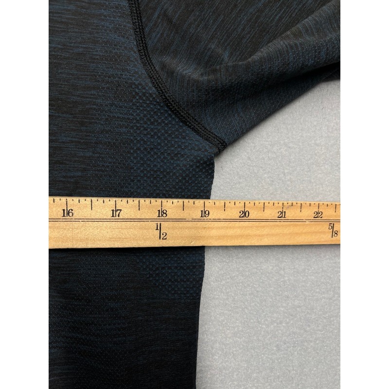 Lululemon Mens Metal Vent Tech 1/2 Zip 2.0 Pullover Dark Teal Black Space Dye L gallery