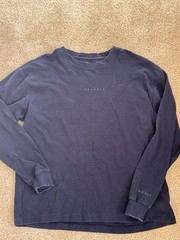 YoungLA 450 Cloud Foam Long Sleeve Shirt Navy Blue Men’s M Used