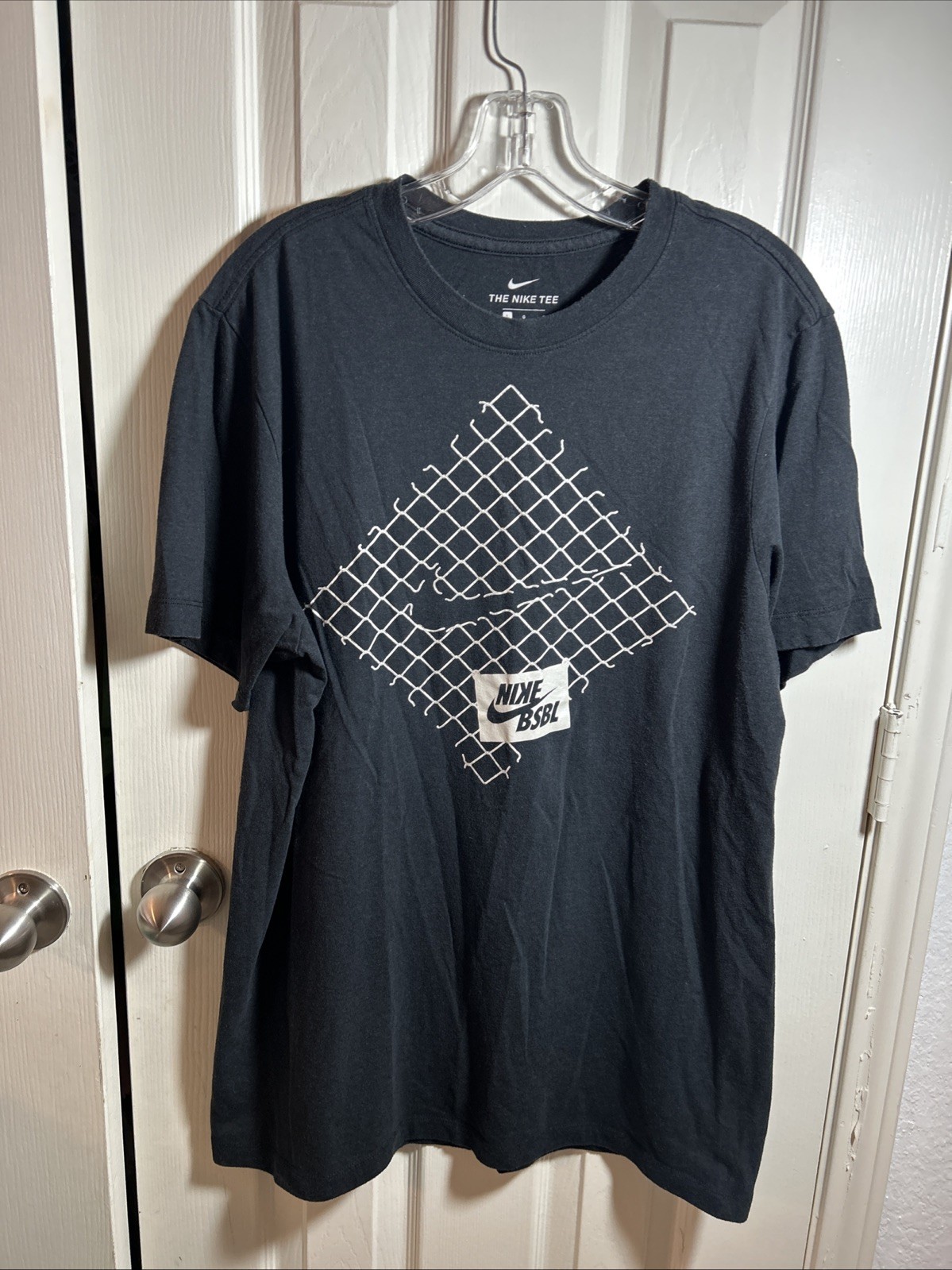 The Nike Tee Shirt Mens Large BSBL Baseball Short Sleeve Dri-Fit Crew Neck gallery