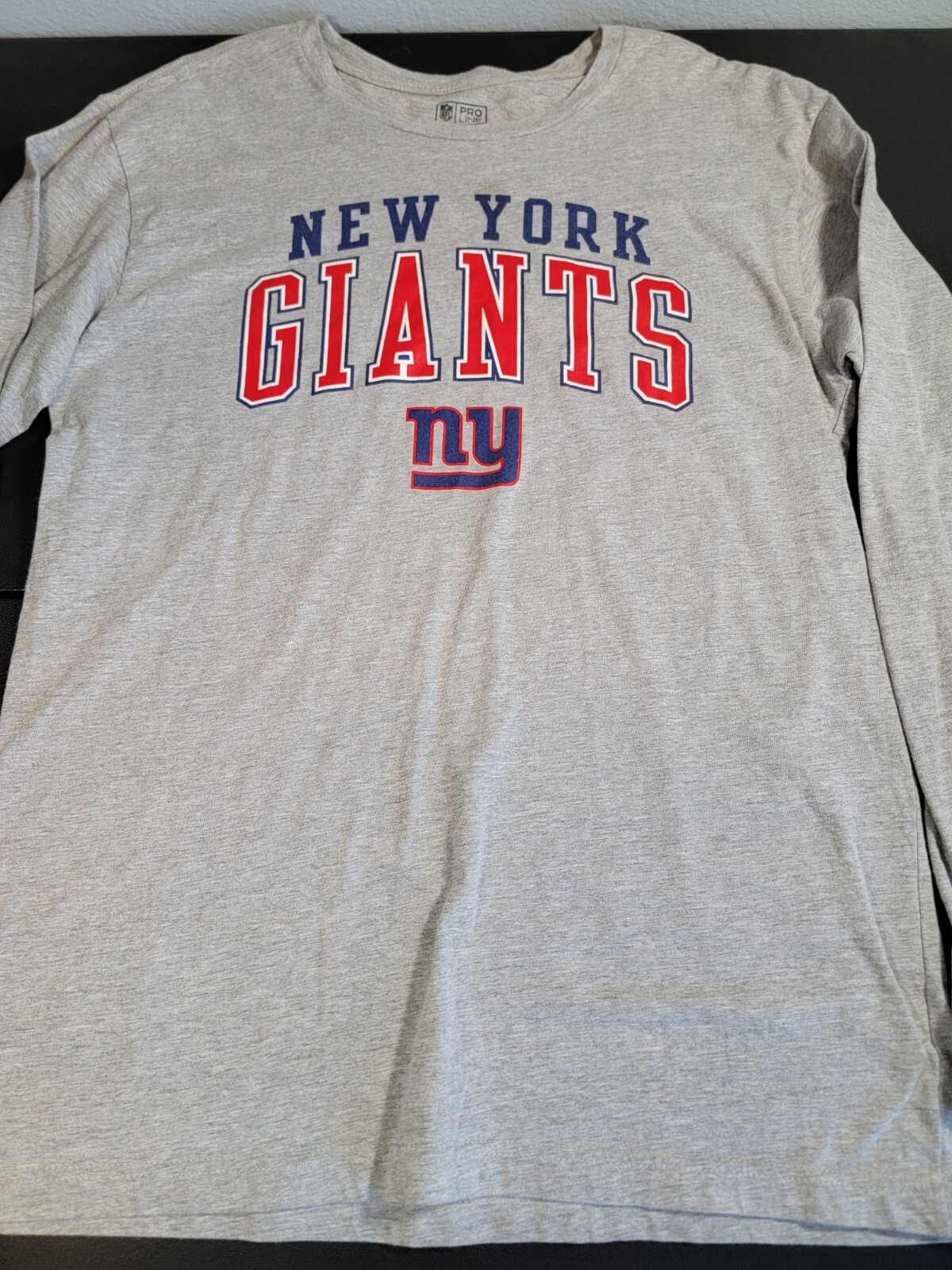 Fanatics NFL Pro Line New York Giants Shirt NY Heather Knit Mens Large Gray gallery