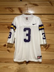 Vtg Nike LSU Tigers University Football Jersey Mens L 90s Made In USA Authentic