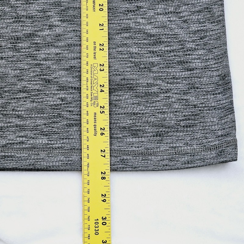 GH Bass Co Mens Medium Quarter Zip Pullover Sweater Outdoors Hiking Gray gallery