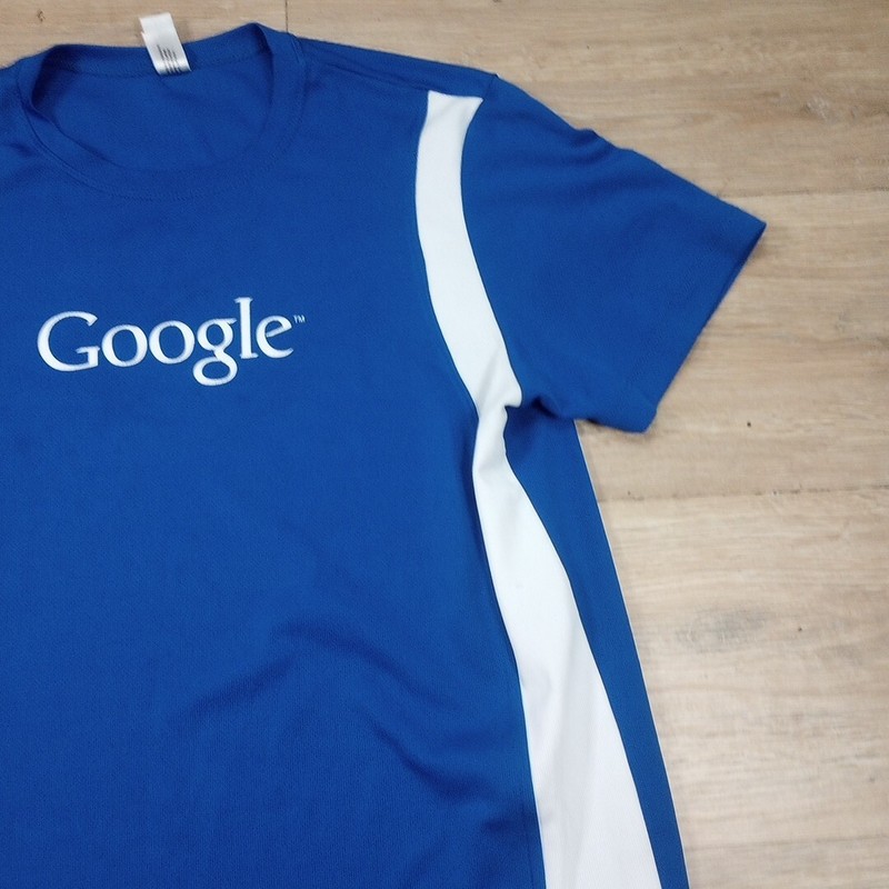 Google Expert Performance Running Shirt Mens Large Short Sleeve Used Blue gallery
