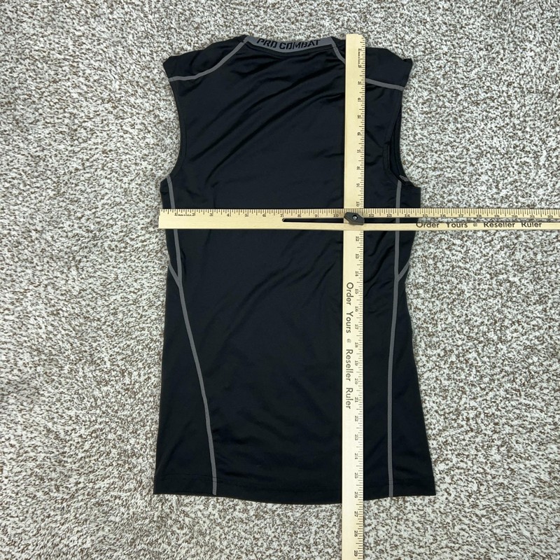 Nike Tank Top Mens Medium Black Pro Combat Dri-FIT Compression Training Gym gallery