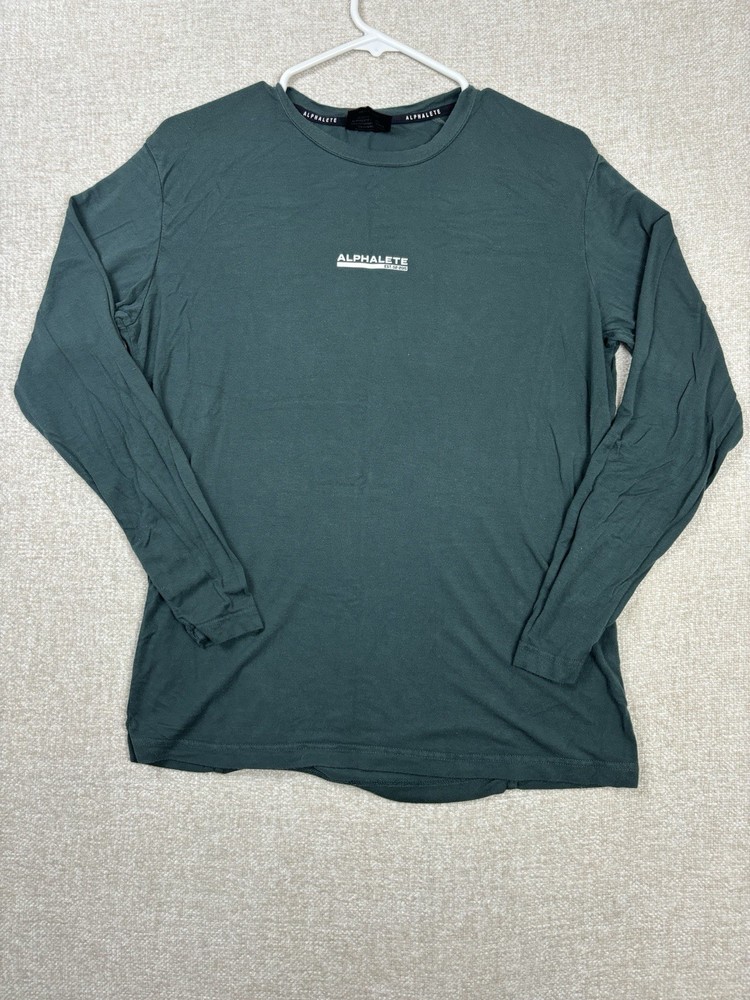 Alphalete long sleeve tee Mens Size Medium / M Green