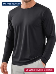 Boladeci Men’s UPF 80+ Sun Shirts Long Sleeve Lightweight UV Protection SPF Shir