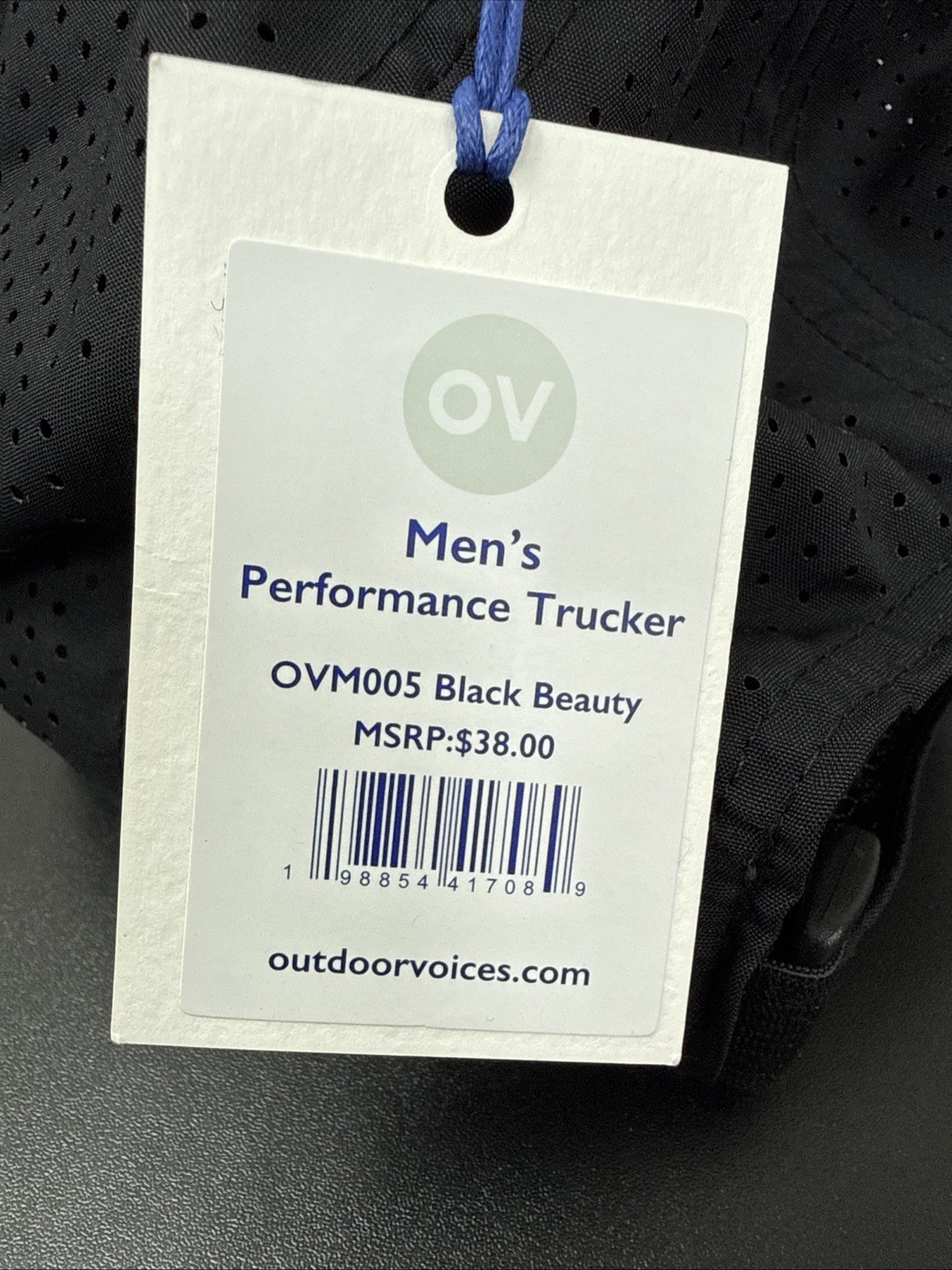 Outdoor Voices Men's Performance Trucker Hat Black NWT gallery