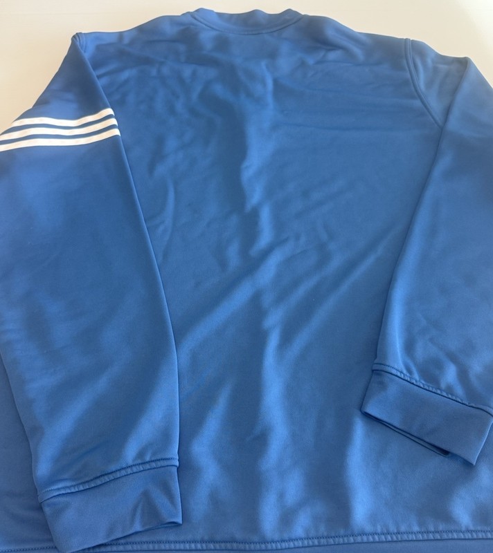 adidas Climalite Men’s 2XL Blue 1/4 Zip Golf pullover Logo Mid-weight. Exc gallery