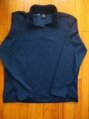 Under Armour Golf Men’s Blue 1/4 Zip Mock Neck Loose Fit Pullover LG/G