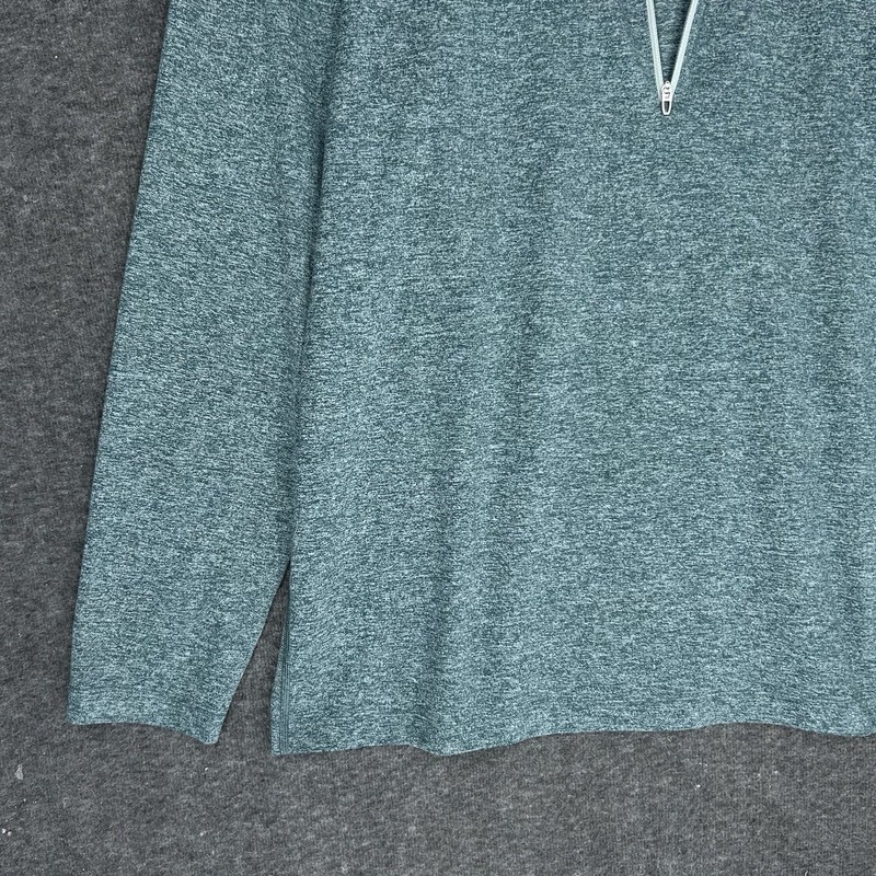 Lululemon Soft Jersey Half Zip Pullover Mens 2XL Heather Green Athleisure gallery