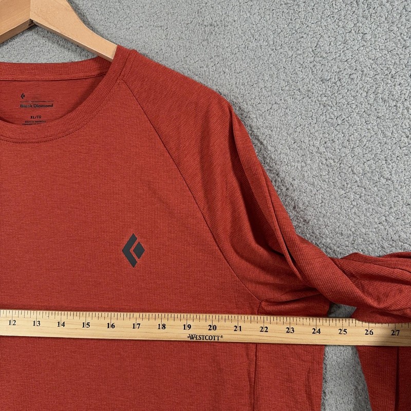 Black Diamond Lightwire LS Tech Tee Shirt Mens XL Orange Long Sleeve Hiking gallery