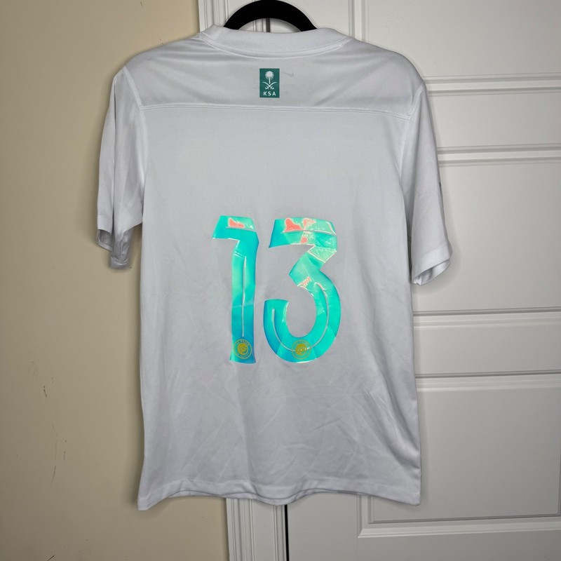 Nike Al-Nassr FC Away 2023/24 Jersey Mens M White Iridescent 13 Saudi Arabia kit gallery