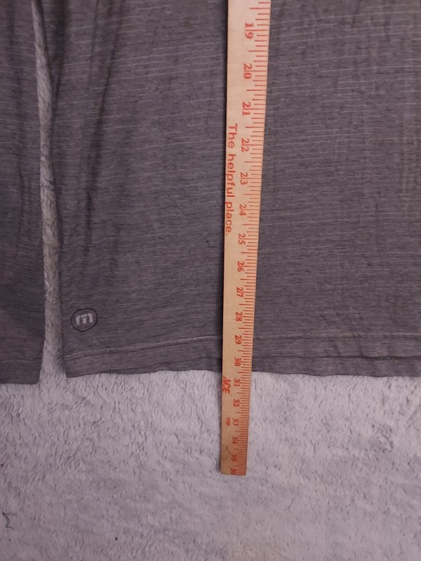 Travis Mathew Pullover Mens Large Gray Quarter Zip Lightweight Mock Golf Stretch gallery