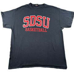 MV Sport T-Shirt Mens XL Black Graphic San Diego State Aztecs Basketball Team