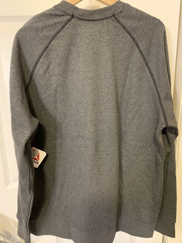 New Reebok Mens Sz XL Cruise Control Crew Sweatshirt Gray NWT gallery