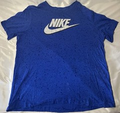Nike Men’s T-Shirt Athletic Logo Swoosh Printed Active Short Sleeve T Shirt XL