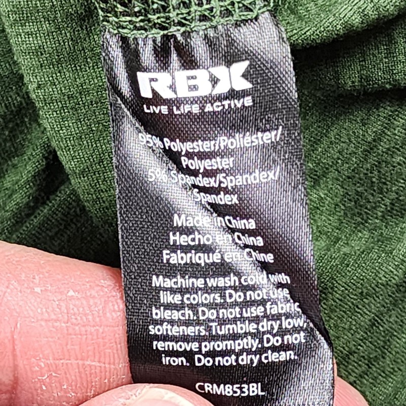 RBX X-Train Performance men's long sleeve 1/4 zip shirt olive gallery