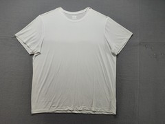 32 Degrees Men Athletic Shirt 2XL White Crew Neck Short Sleeve Gym Yoga Workout
