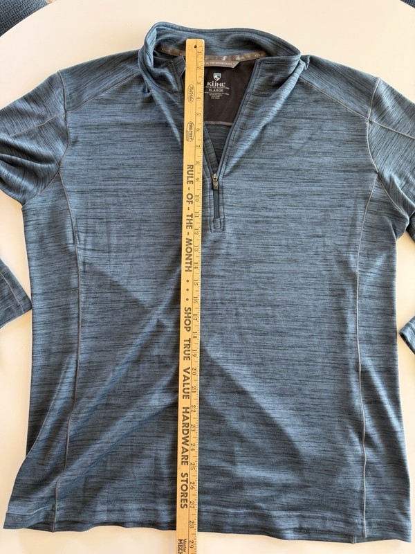 Kuhl Pullover Men XL Blue Quarter Zip Alloy Athletic Performance Casual Outdoor gallery