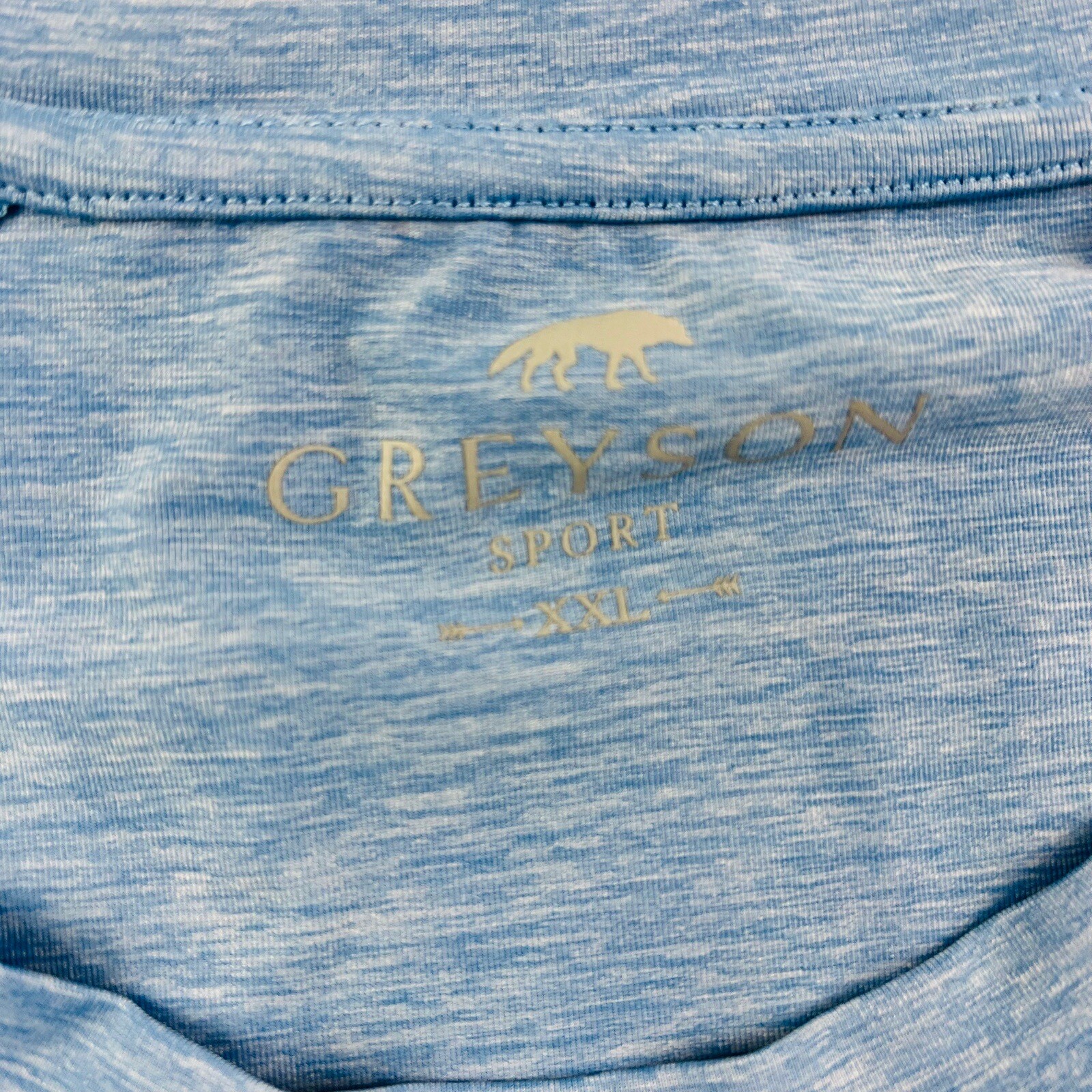 Greyson Sport Lt Blue Nylon Spandex Performance Tank Top Shirt Mens Size 2XL gallery