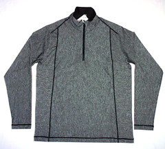 ANTIGUA 1/2 Zip TEMPO Pullover, Desert Dry Moisture Wicking, Smo Heather, M, New