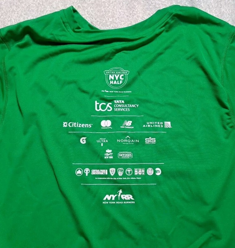 NYC Half Marathon 2024 Men’s Medium Green Tee New Balance gallery