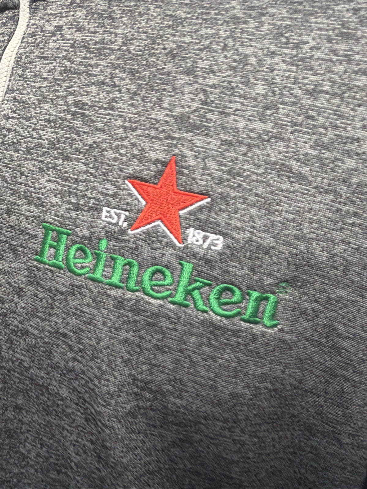 Adidas Qtr Zip Heineken Pullover 2XL Gray Fleece Lined NSC Soccer Nashville Tn gallery