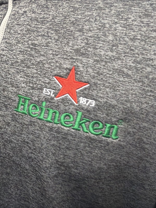Adidas Qtr Zip Heineken Pullover 2XL Gray Fleece Lined NSC Soccer Nashville Tn gallery