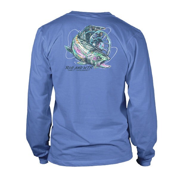 RIG & WATER LONG SLEEVE UV50 PERFORMANCE Shirt RWP Trout Reel Fishing XL NWT gallery