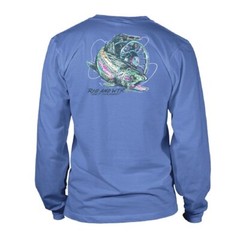 RIG & WATER LONG SLEEVE UV50 PERFORMANCE Shirt Trout Reel Fishing 2XL XXL NWT