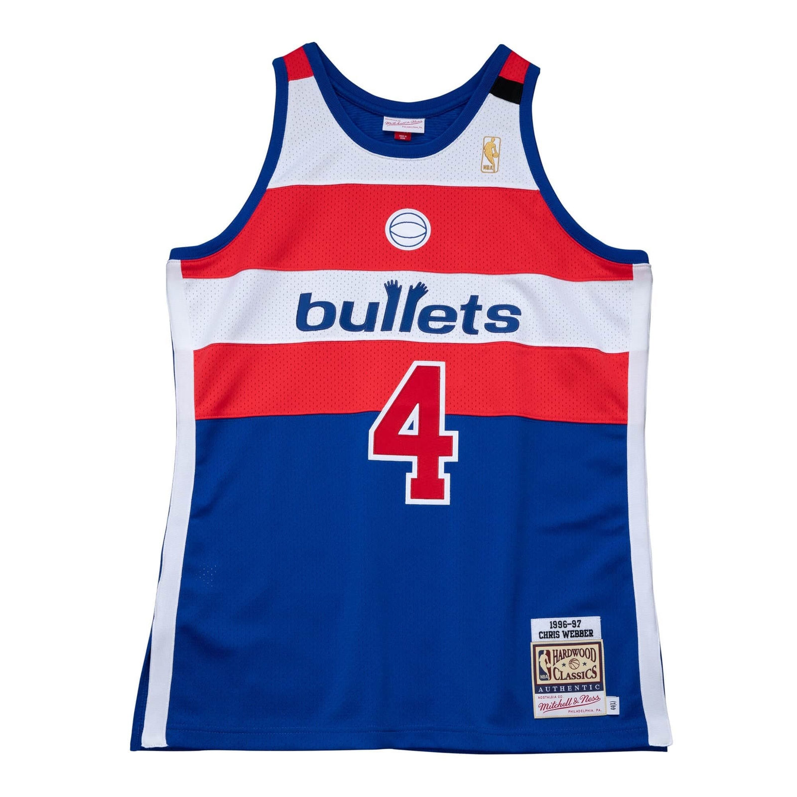 MITCHELL & NESS NBA AUTHENTIC JERSEY WASHINGTON BULLETS 96-97 CHRIS WEBBER gallery