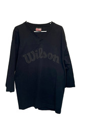 Vintage Wilson Y2K Spellout Athletic Jersey Shirt Black Men’s Size Large