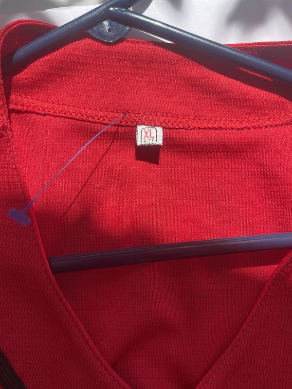 VTG Y2K Men’s XL Red Black Baseball Jersey #00 Smith Athletic Sport Hip Hop Stre gallery