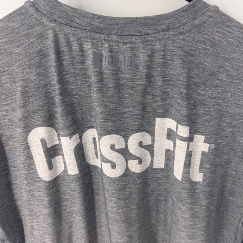NOBULL Mens CrossFit Graphic Training T-Shirt Heather Gray Size M Quote Tee gallery