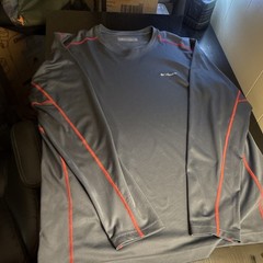 Columbia Omni-Heat Men’s Moisture Wicking LS Crew Gray/Red M