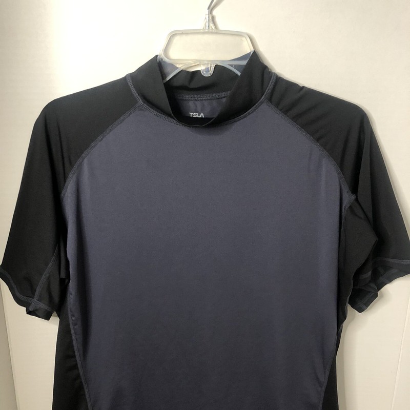 Tesla Compression Shirt Mens Size XL Black Gray Short Sleeve Casual Logo gallery