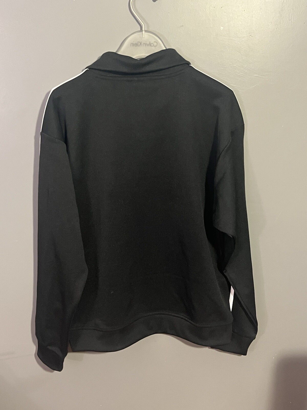Adidas Men’s Medium Black 1/4 Zip Funnelneck Track Top gallery