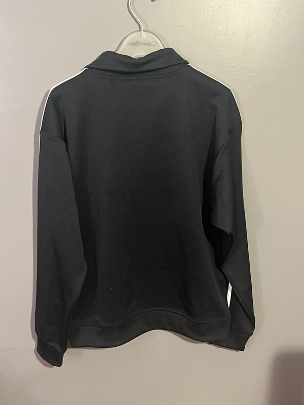 Adidas Men’s Medium Black 1/4 Zip Funnelneck Track Top gallery