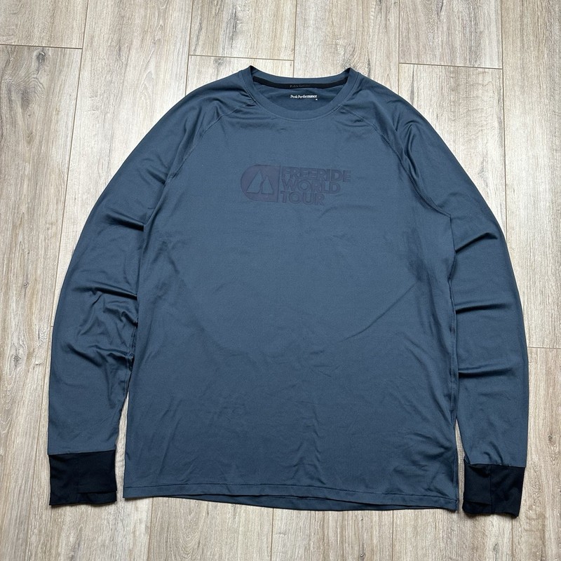 Peak Performance Freeride World Tour Crew Baselayer Tshirt Long Sleeve Mens XL gallery