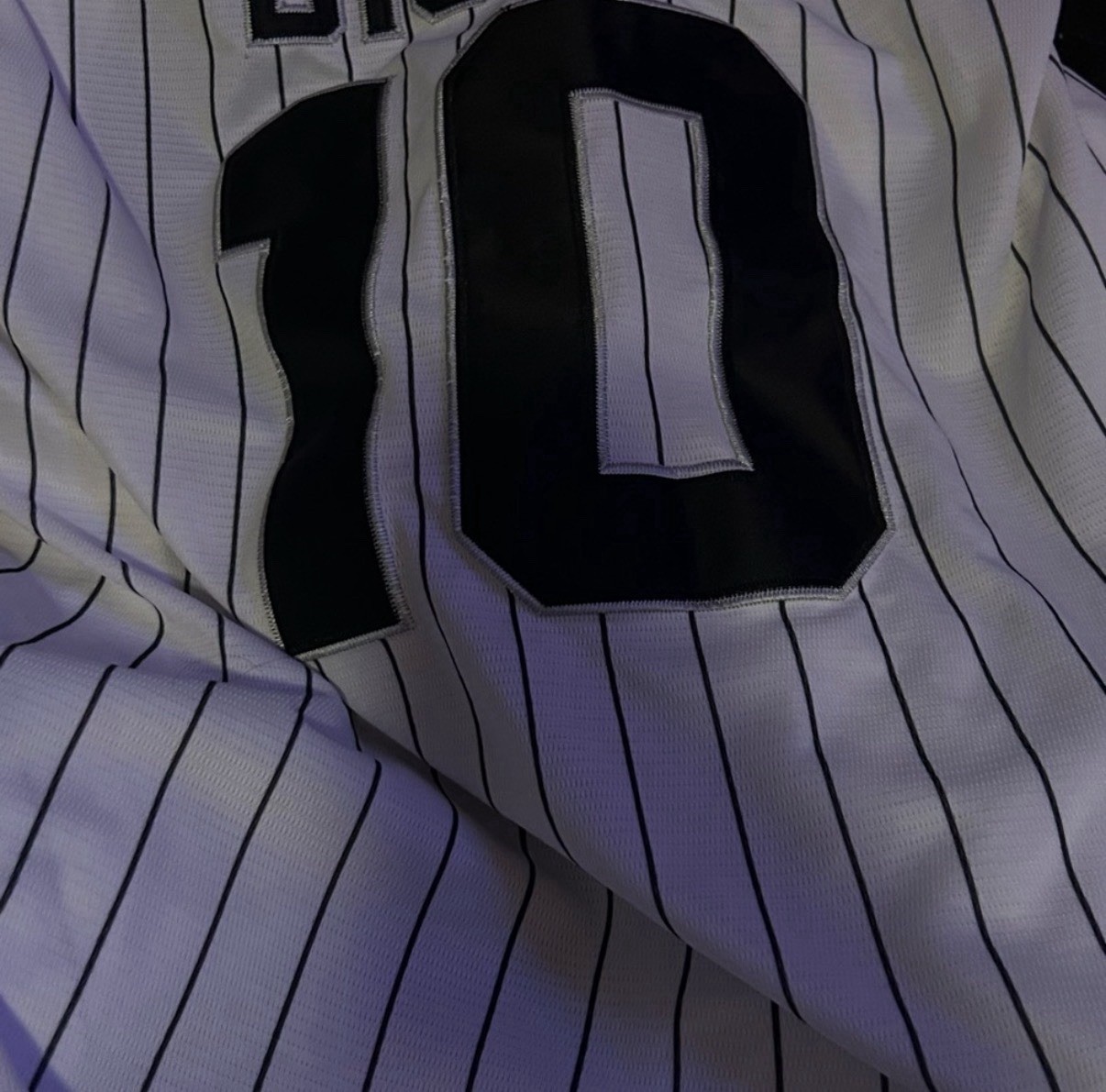 Biggie Smalls Men's Pinstriped Baseball Jersey #10, Size 3XL gallery