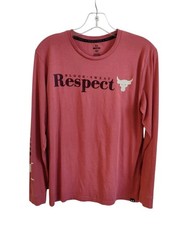 Under Armour Project Rock Respect Tee Mens Size Small Long Sleeve