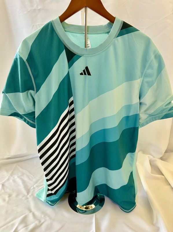 Adidas Men’s Tennis HEAT.RDY Aqua/Teal/Black – Size 2XL – Zverev US Open Style gallery