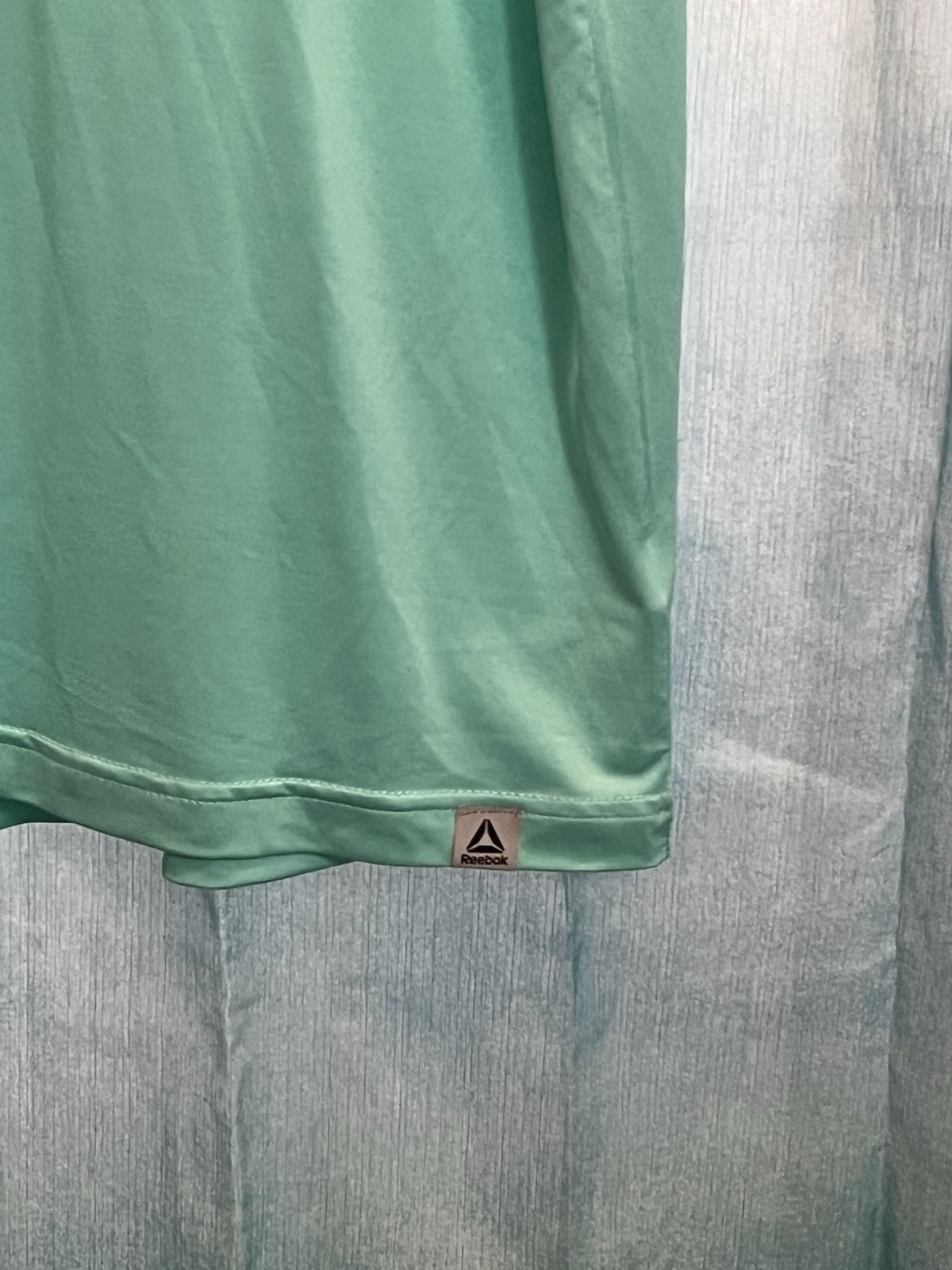 REEBOK Men Shirt L Large Mint Green Polyester Short Sleeve Active gallery