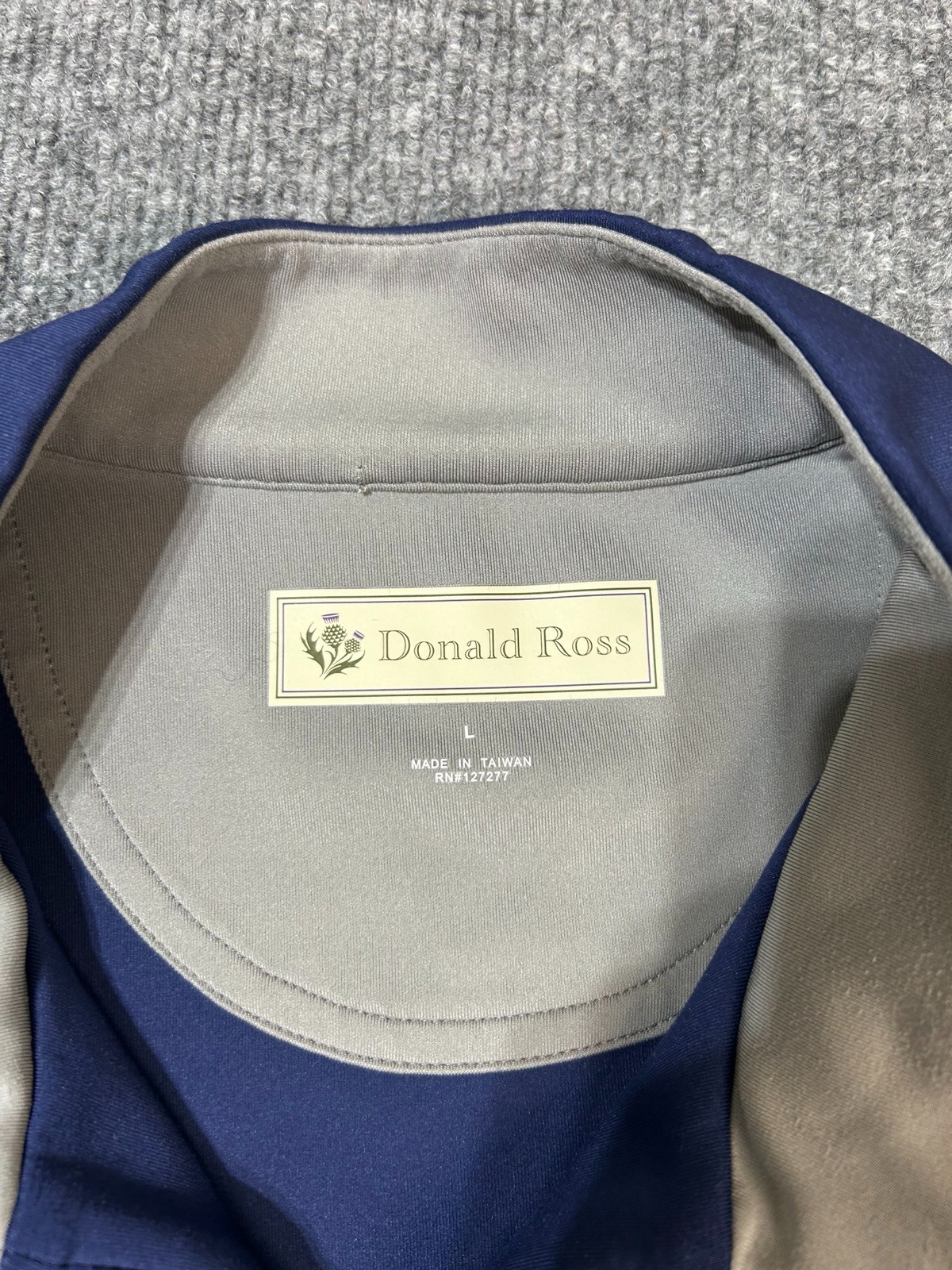 Donald Ross Men’s Large 1/4 Zip Golf Pullover Performance Applecross CC gallery