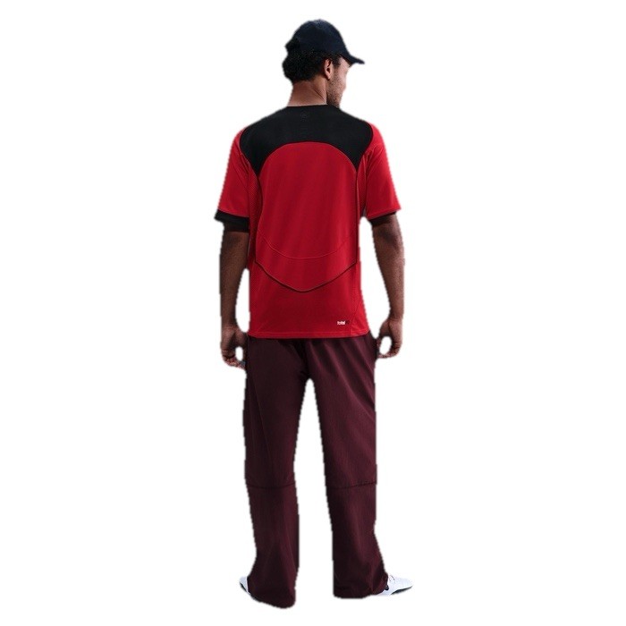 Size M- Nike Total 90 Men's Dri-FIT Short-Sleeve Football Shirt, Gym Red/Black. gallery