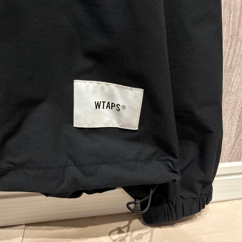 WTAPS 22SS SMOCK LS POLY RIPSTOP Pullover Jacket Black 221BRDT-SHM04 Size 3 L gallery