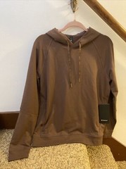 NWT Lululemon City Sweat Pullover Hoodie DMOC Dark Mocha Brown SZ M Medium