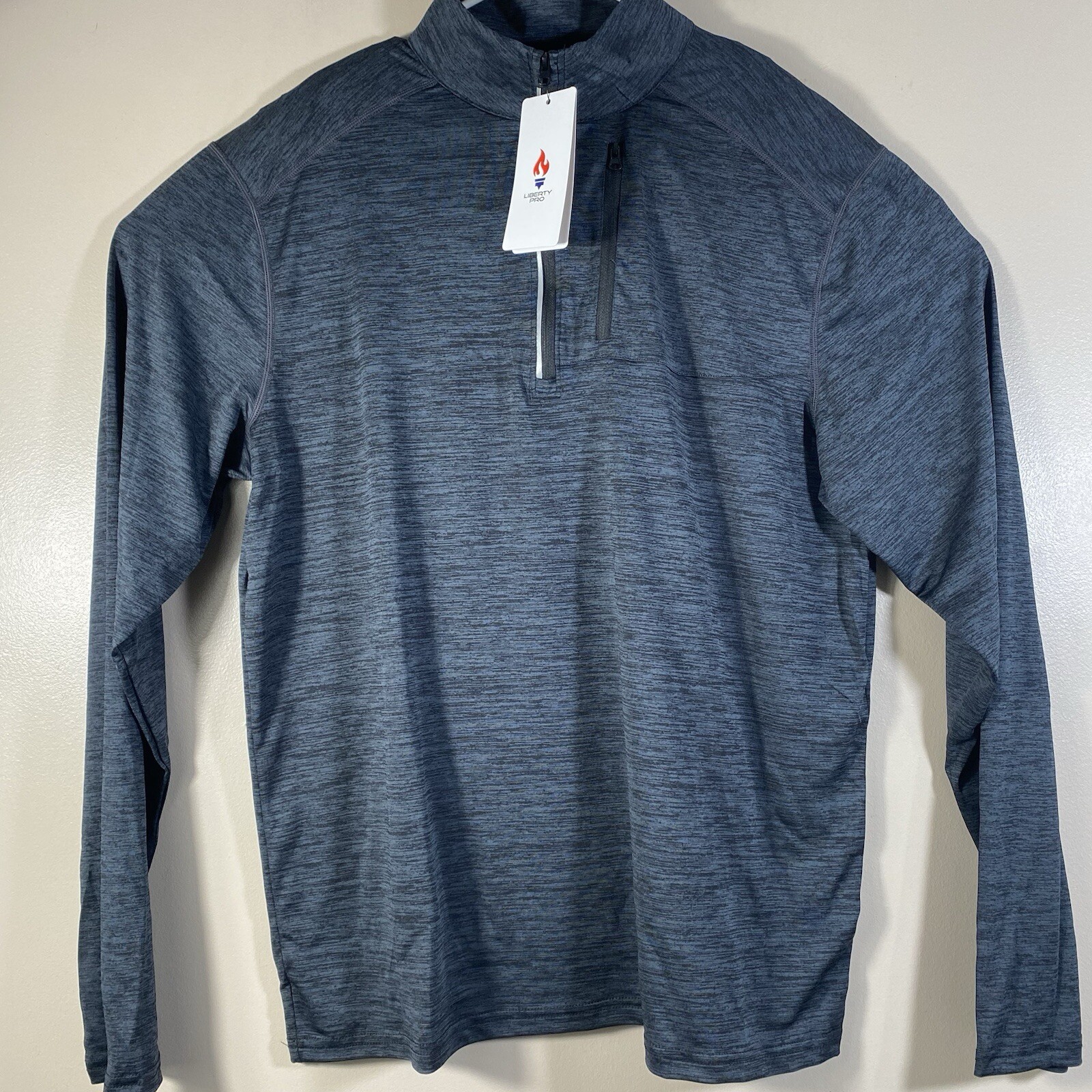 Liberty Pro Performance Shirt Mens Size XL NWT Heathered Blue Golf Stretch gallery