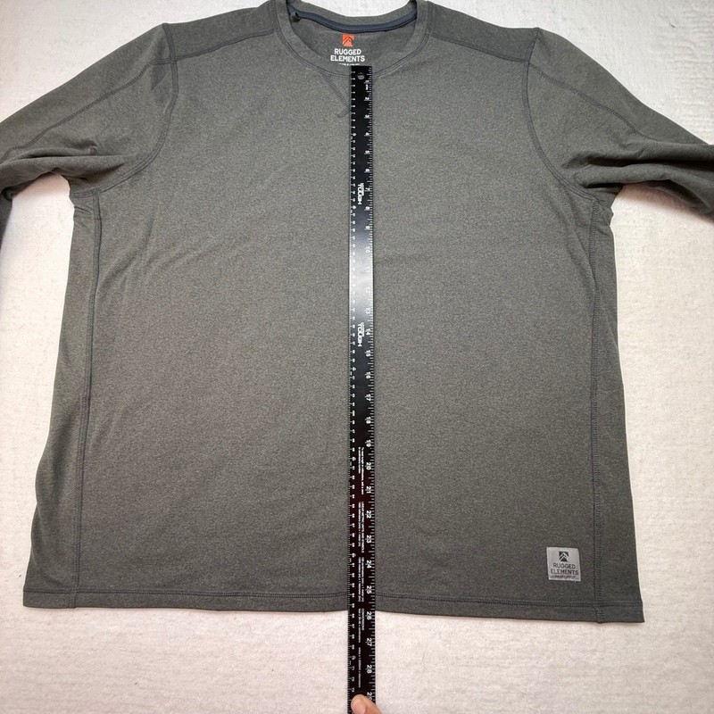 Rugged Elements XXL Long Sleeve Gray Athletic Shirt Mens Durable Utility gallery