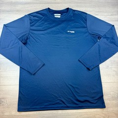 Columbia PFG Long Sleeve Performance Fishing Shirt Omni-Shade Men’s Large Blue